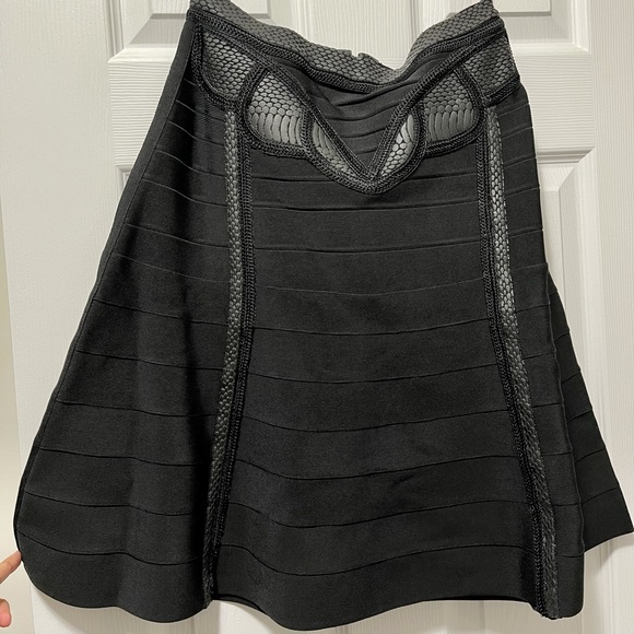 Herve Leger Black Sanja Bandage Skirt Set w/ Tags - Picture 7 of 11